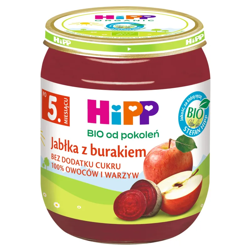 Farfurie HiPP Bio, măr și sfeclă roșie, după 5 luni, 125 g — preț și oferte