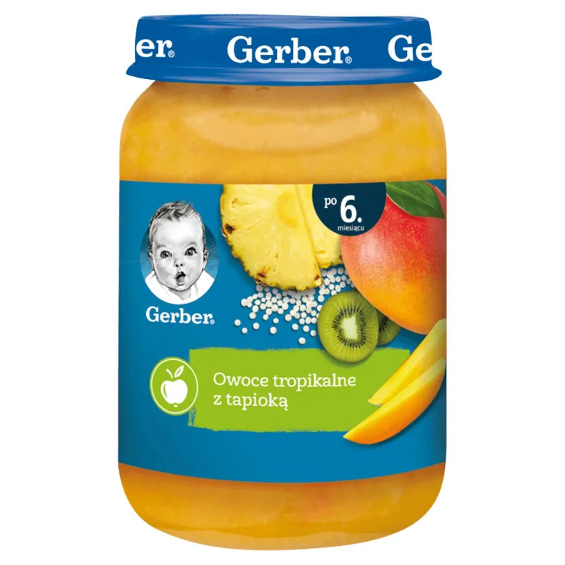 Desert Gerber, fructe tropicale cu tapioca, după 6 luni, 190 g — preț și oferte