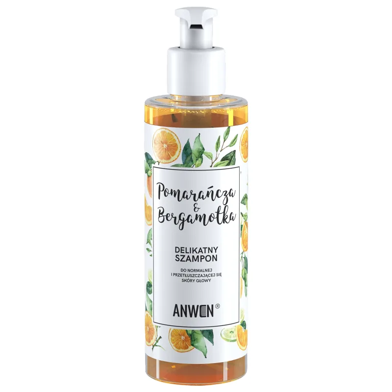 Anwen Orange and Bergamot, șampon delicat pentru scalp normal și gras, 200 ml — preț și oferte
