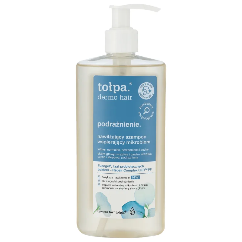 Tolpa Dermo Păr iritat, șampon hidratant pentru susținerea microbiomului, 250 ml — preț și oferte