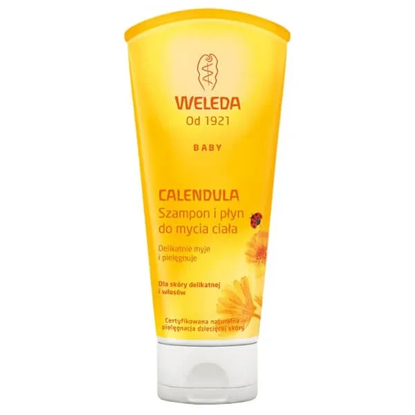 Weleda Calendula, șampon și spălare pentru corp, piele sensibilă, 200 ml — preț și oferte