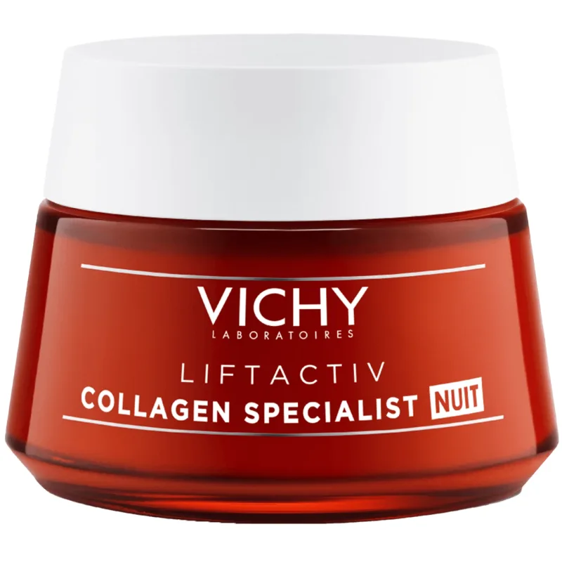 Vichy Liftactiv Collagen Specialist, cremă de noapte anti-îmbătrânire, 50 ml — preț și oferte