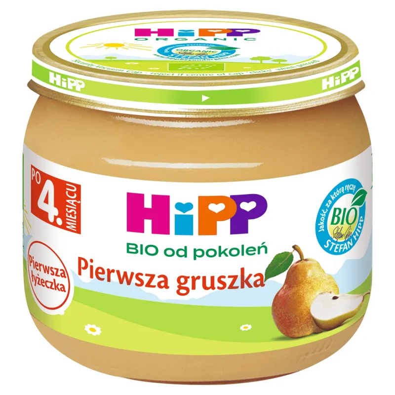 HiPP Fruit Bio Prima pară, după 4 luni, 80 g — preț și oferte