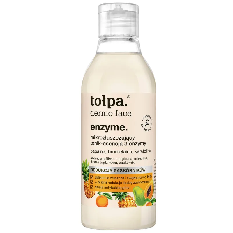 Tolpa Dermo Face Sebio, micro-exfoliant tonic-ezență 3 enzime, 200 ml — preț și oferte