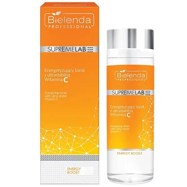 Bielenda Professional SupremeLAB Energy Boost, tonic facial energizant cu vitamina C, 200 ml — preț și oferte
