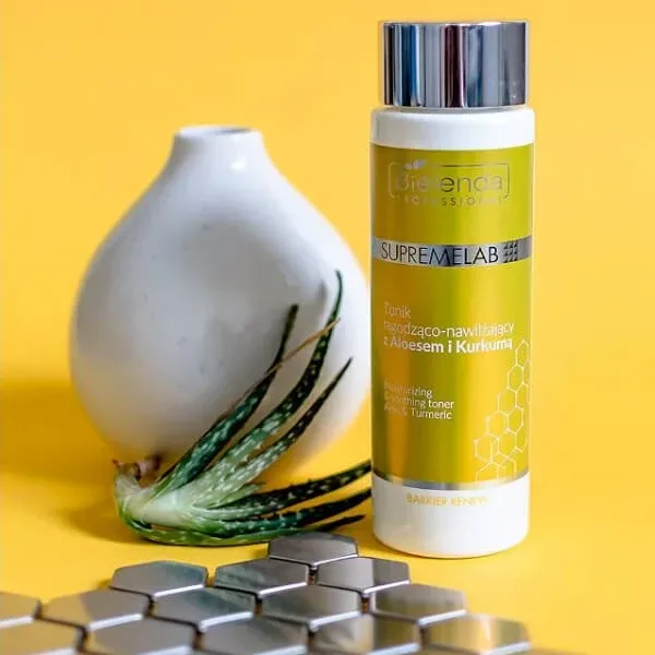 Bielenda Professional SupremeLAB Barrier Renew, tonic facial calmant și hidratant cu aloe vera și turmeric, 200 ml — preț și oferte