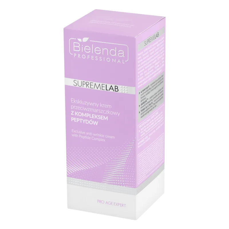 Bielenda Professional SupremeLAB Pro Age Expert, cremă de față antirid exclusivă cu complex peptidic, 50 ml — preț și oferte