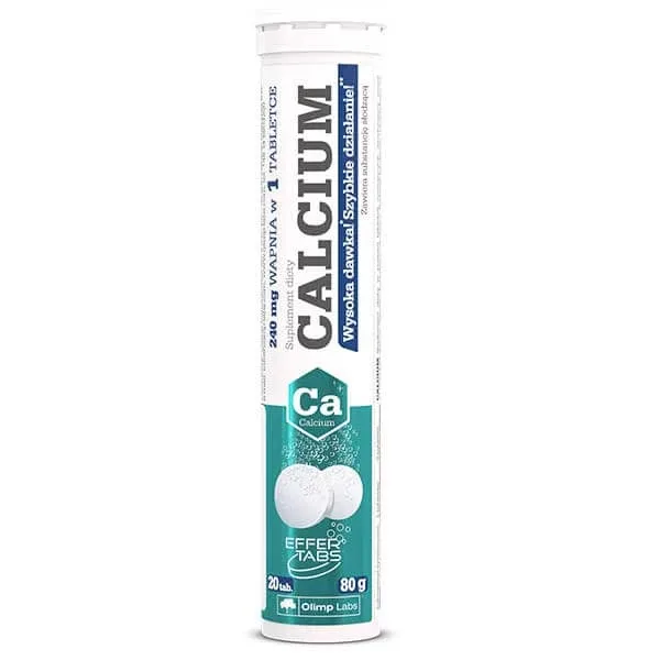 Olimp Calcium, aromă de lămâie, 20 comprimate efervescente Olimp Labs — preț și oferte