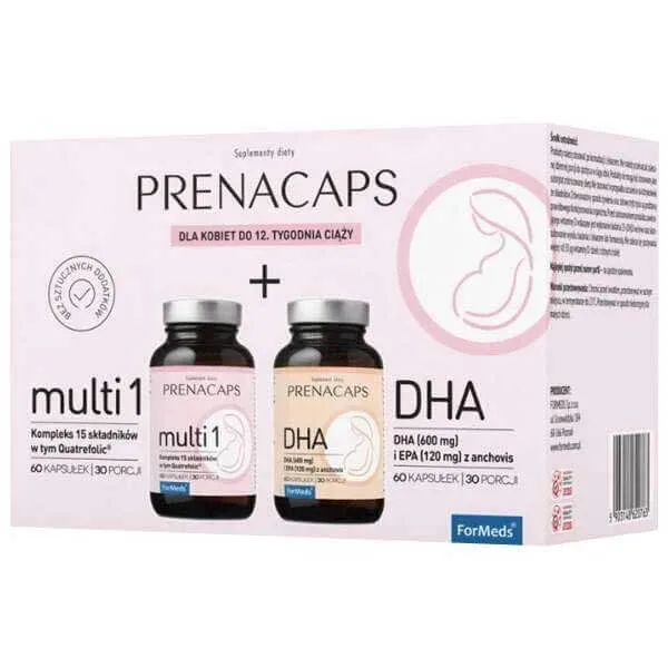 Kit ForMeds Prenacaps Multi 1, 60 capsule + DHA, 60 capsule — preț și oferte