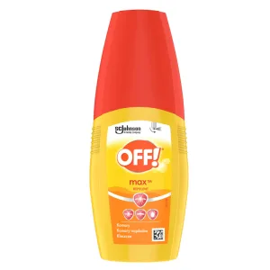 OFF! Max, pulverizator repelent de țânțari și căpușe, cu icaridin 20%, 100 ml
