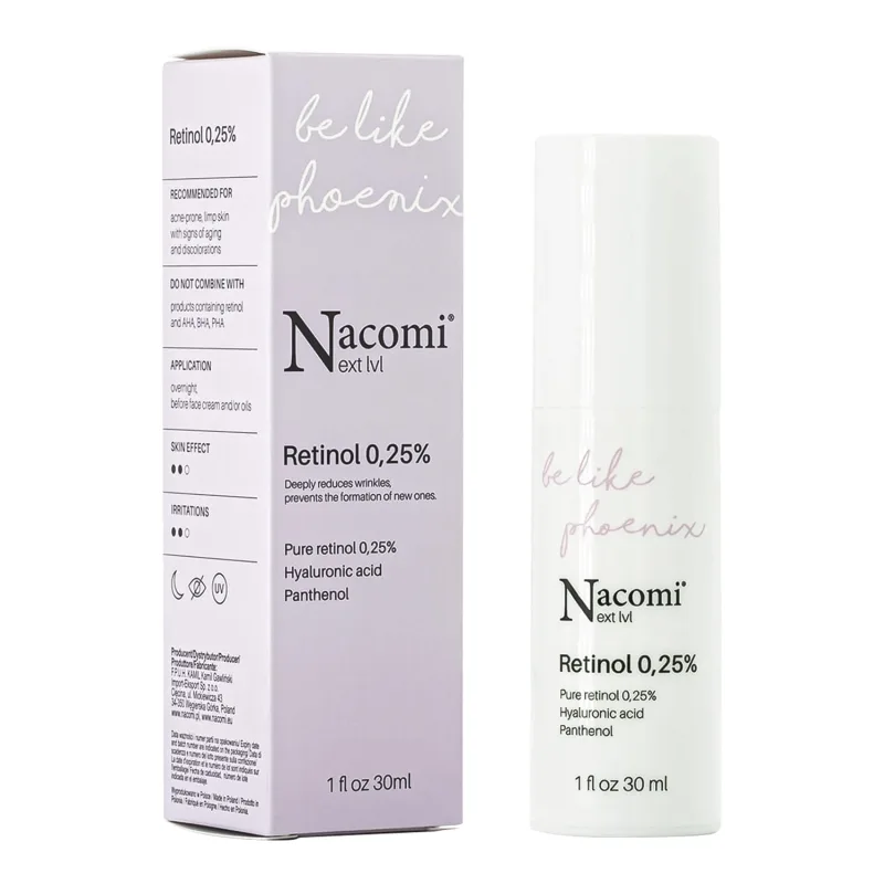 Nacomi Next Level, ser cu retinol 0,25%, 30 ml — preț și oferte
