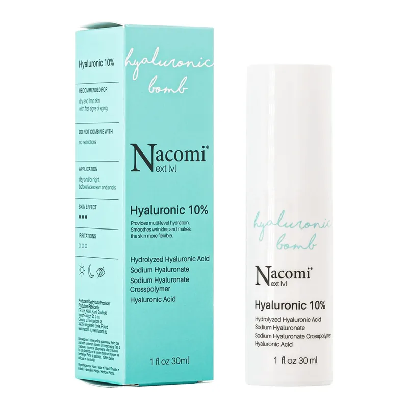 Nacomi Next Level, ser cu acid hialuronic 10%, 30 ml — preț și oferte