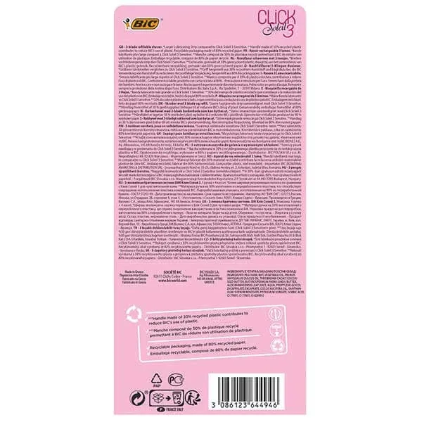BIC Soleil Click 3, aparat de ras pentru femei, mâner + 4 rezerve — preț și oferte