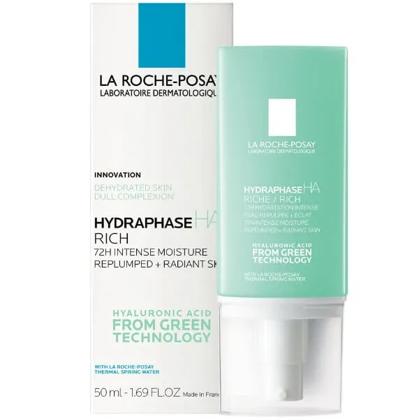 La Roche-Posay Hydraphase HA Rich, cremă hidratantă intensivă cu textură bogată, 50 ml — preț și oferte