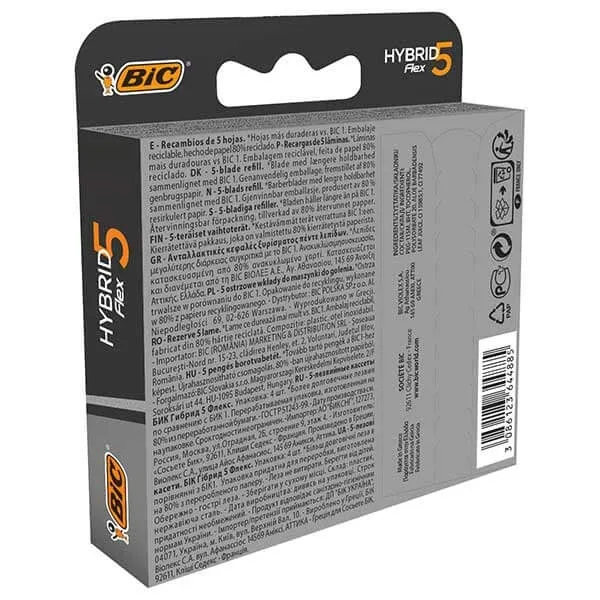 BIC Flex 5 Hybrid, rezerve interschimbabile, 4 bucăți — preț și oferte
