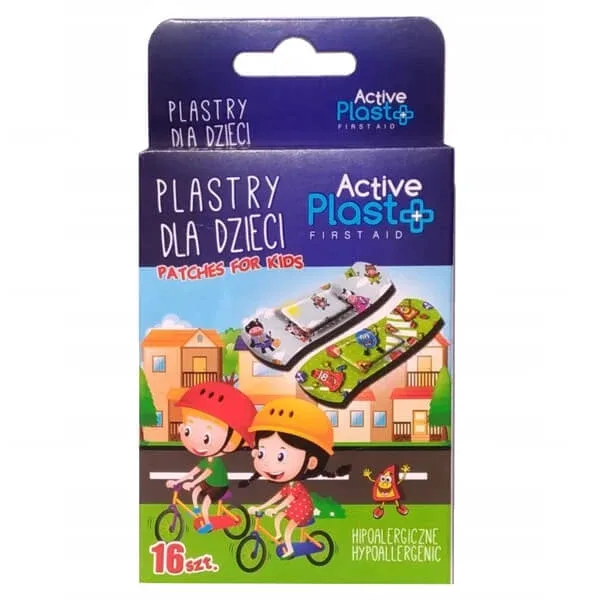 ActivePlast, plasturi pentru copii, hipoalergenic, 7 cm x 2 cm, 16 bucăți — preț și oferte