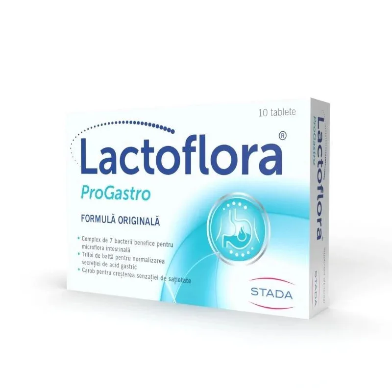 Lactoflora ProGastro, 10 tablete, Stada — preț și oferte