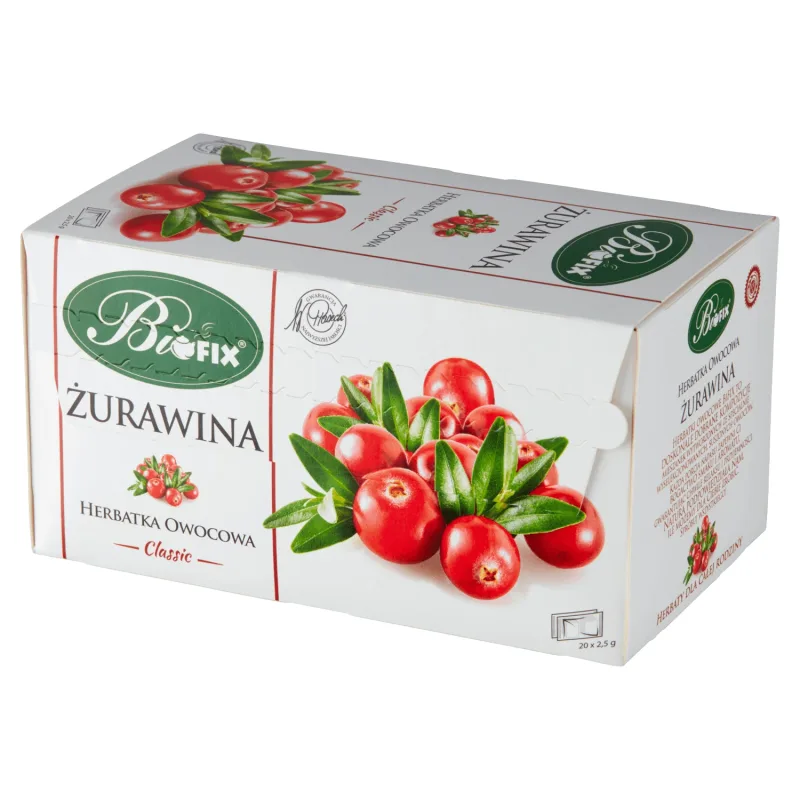 Bi Fix Classic, merișor, ceai de fructe, 2,5 g x 20 pliculețe — preț și oferte