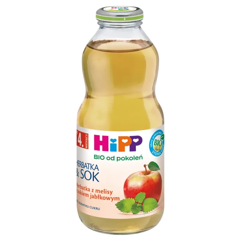 HiPP Tea &amp; Juice Bio, ceai de balsam de lămâie cu suc de mere, după 4 luni, 500 ml — preț și oferte