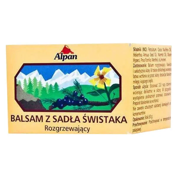 Alpan, balsam încălzitor de marmotă, 50 g — preț și oferte