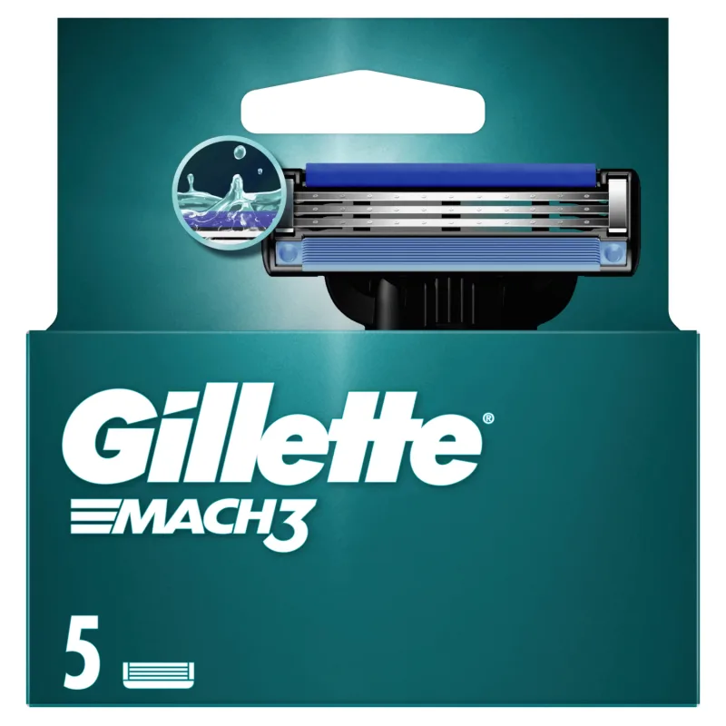 Gillette Mach 3, cartușe de schimb, 5 bucăți — preț și oferte