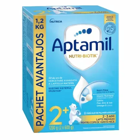 Lapte praf Nutri - Biotik 2+, 2-3 ani, 1200 g, Aptamil NUTRICIA — preț și oferte