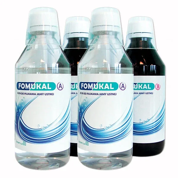 Fomukal, apă de gură, 2 x 225 ml + 2 x 225 ml — preț și oferte