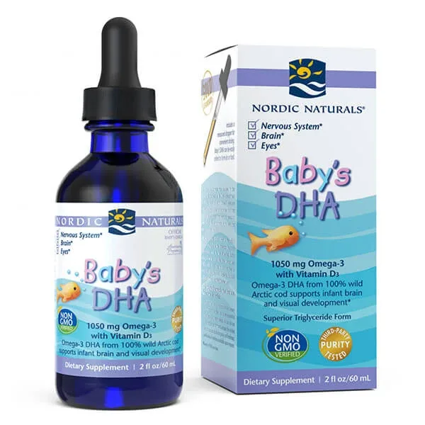 Nordic Naturals Baby's DHA, Omega-3 cu vitamina D3, 60 ml NEW NORDIC — preț și oferte