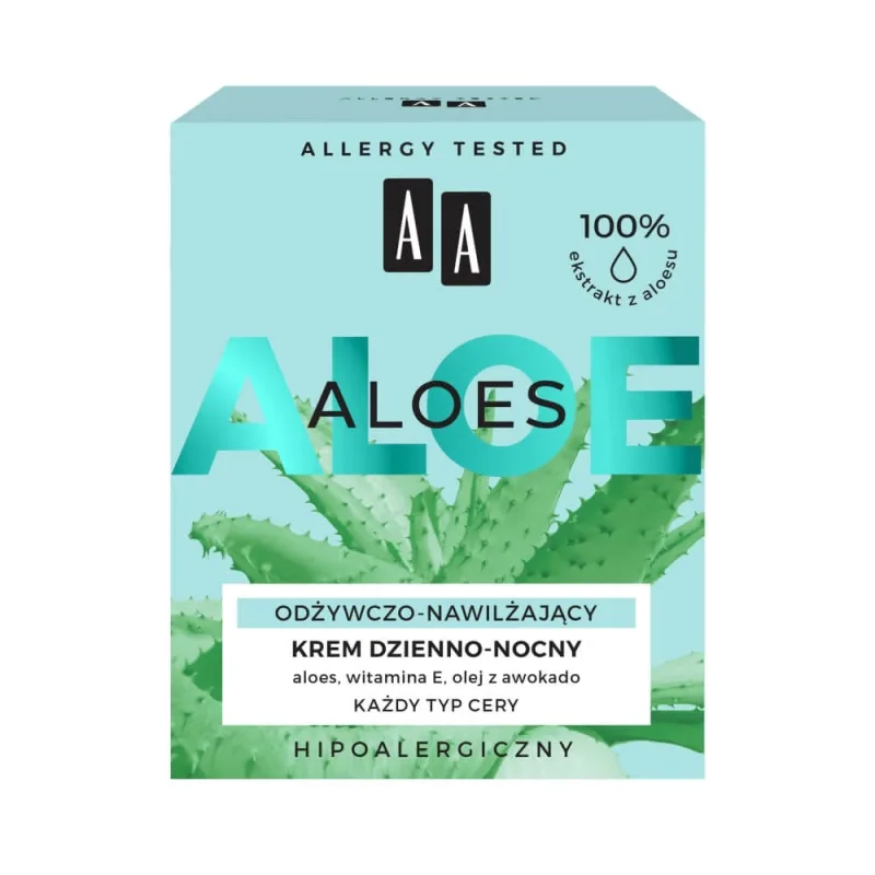 AA Aloe Vera, cremă de zi și de noapte, hrănitoare și hidratantă, 50 ml — preț și oferte