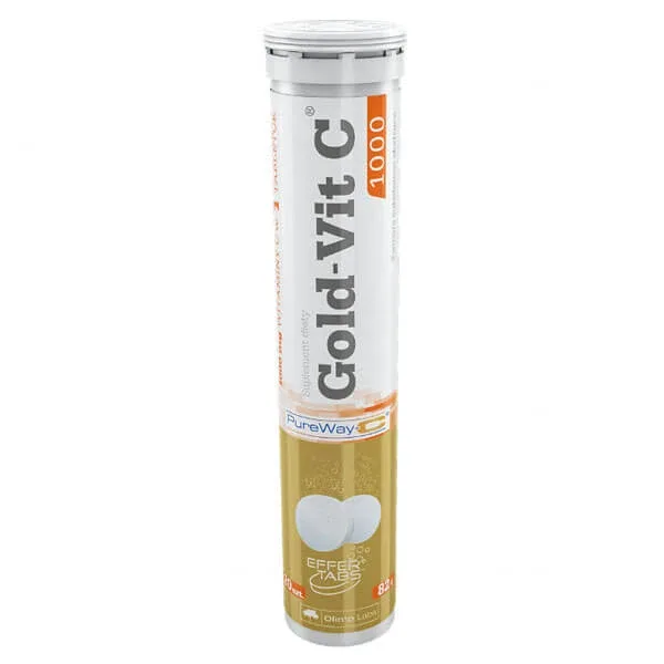 Olympus, Gold-Vit C, 1000 mg, aromă de portocale, 20 comprimate efervescente Olimp Labs — preț și oferte