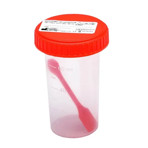 Recipient pentru analiză fecală și urinară, nesteril, multi, 60 ml — preț și oferte