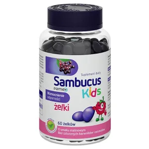Jeleuri Sambucus Kids, aromă de zmeură, 60 bucăți, Pamex Pharmaceuticals