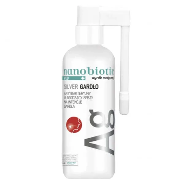 Nanobiotic Med Silver Throat, spray antibacterian pentru infecțiile gâtului, 30 ml — preț și oferte