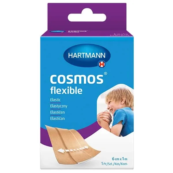 Cosmos Pansament flexibil, elastic, pentru tăiere, nețesut, culoare carne, 6 cm x 1 m, 1 buc Pharmacosmos — preț și oferte