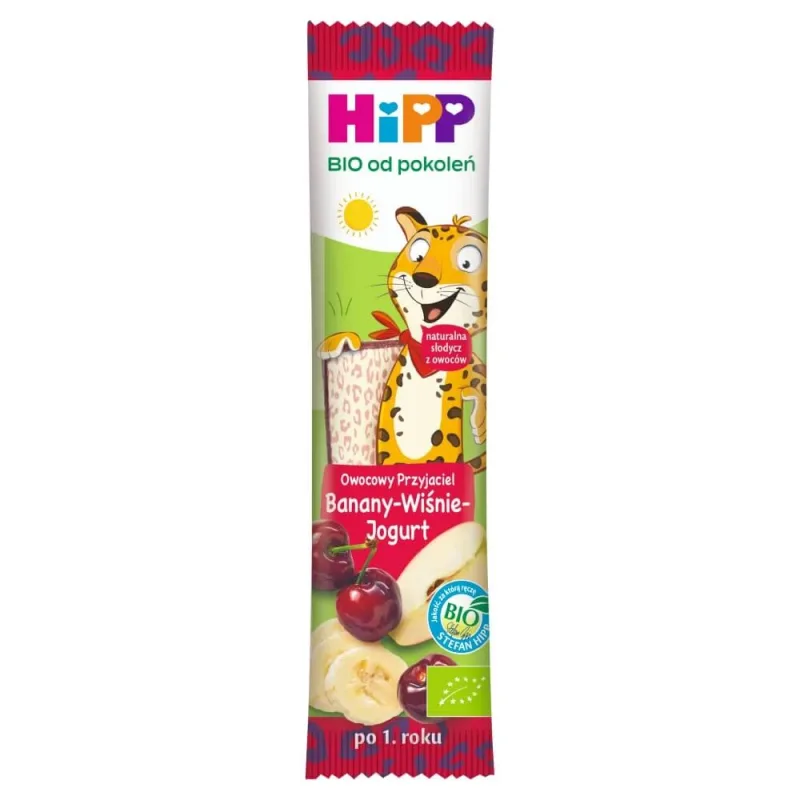 HiPP Fruit Friend, Bio bar, banane-cereșe-yogurt, după 1 an, 23 g — preț și oferte