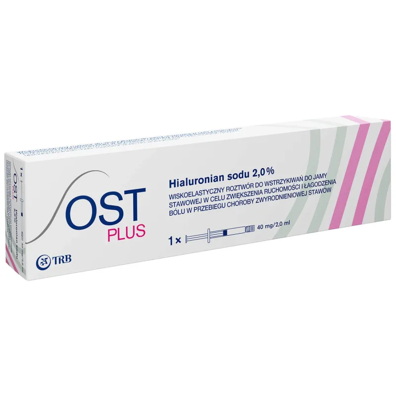 OST Plus 40 mg/2 ml hialuronat de sodiu 2,0%, soluție injectabilă, 2 ml x 1 seringă preumplută, Chemedica — preț și oferte