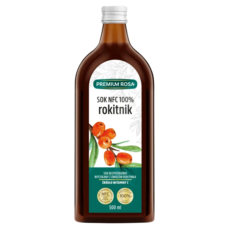 Premium Rosa cătină de mare, 100% suc NFC, 500 ml — preț și oferte