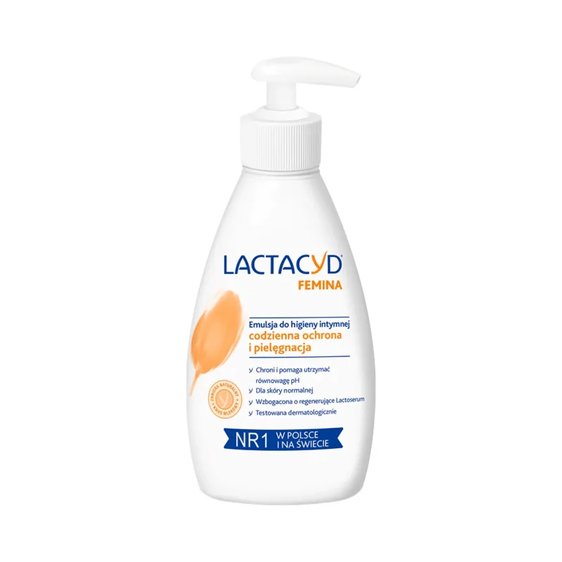 Lactacyd Femina, loțiune de igienă intimă cu pompă, 200 ml — preț și oferte