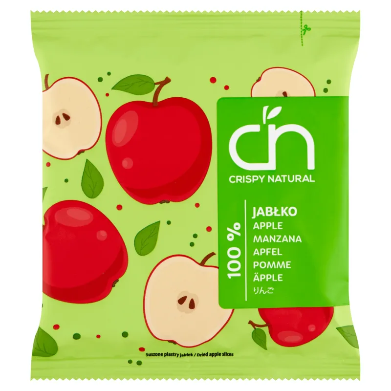 Crispy Natural Crunch Apple, chipsuri uscate cu mere, 18 g — preț și oferte