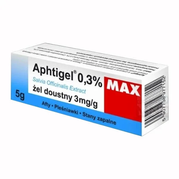 Aphtigel Max 0,3%, gel oral 3 mg/g , aftoasă, aftoasă, inflamație, 5 g — preț și oferte