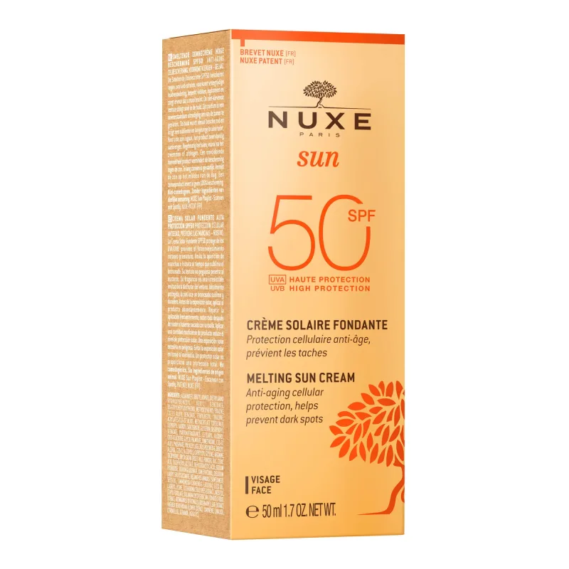 Nuxe Sun, cremă de plajă facială delicioasă, SPF 50, 50 ml — preț și oferte