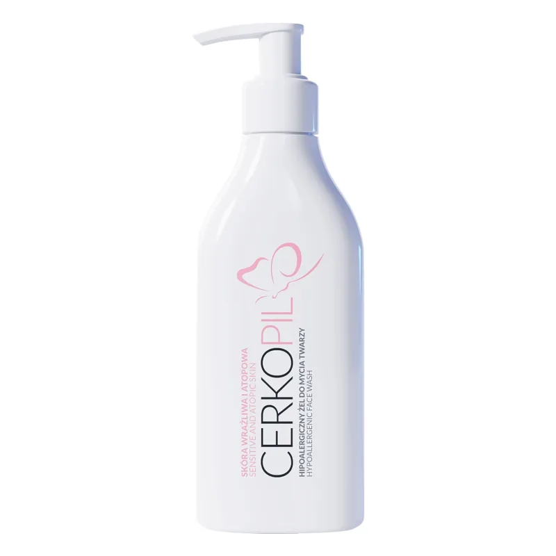 Cerkopil, gel hipoalergenic de curățare facială, piele sensibilă și atopică, 200 ml — preț și oferte