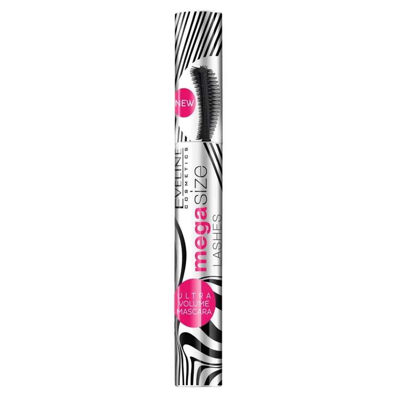 Eveline Cosmetics Mega Size Lashes, rimel de alungire și îngroșare, negru, 10 ml — preț și oferte