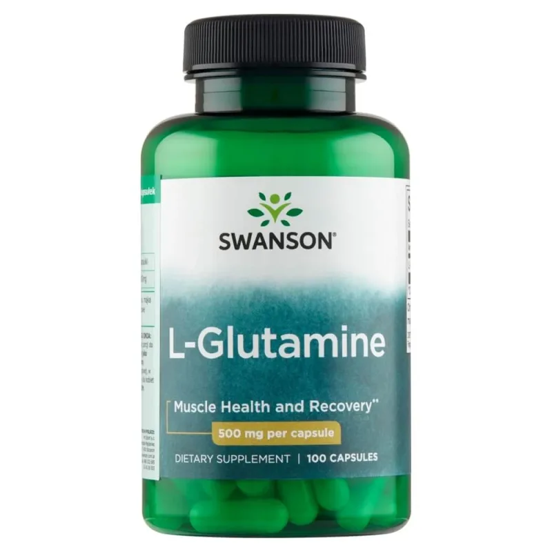 Swanson L-Glutamine, L-Glutamine 500 mg, 100 capsule — preț și oferte