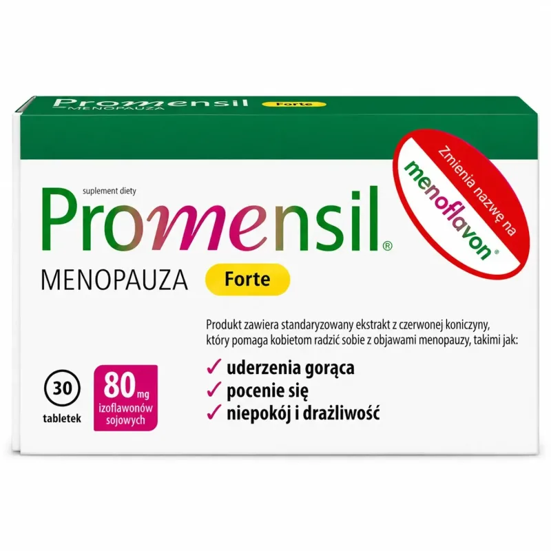 Promensil Forte Menopauză, 30 comprimate QPHARMA — preț și oferte