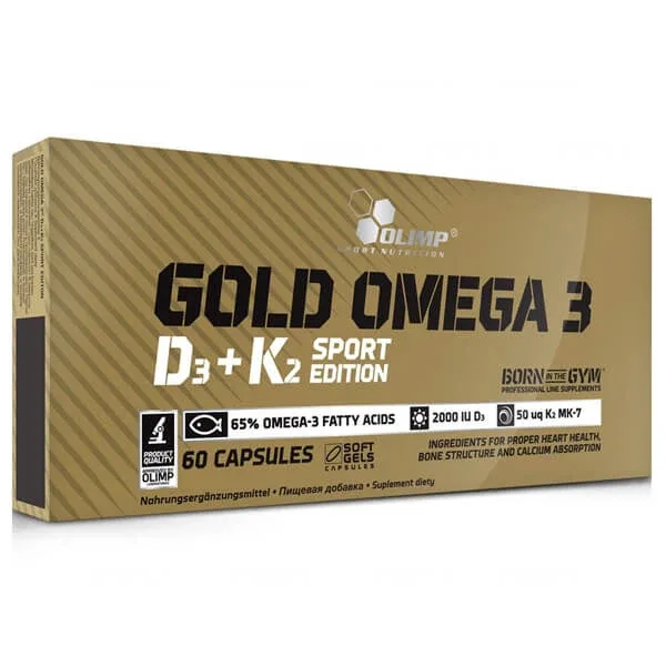 Gold Omega 3 D3 + K2 Sport Edition, 60 capsule — preț și oferte