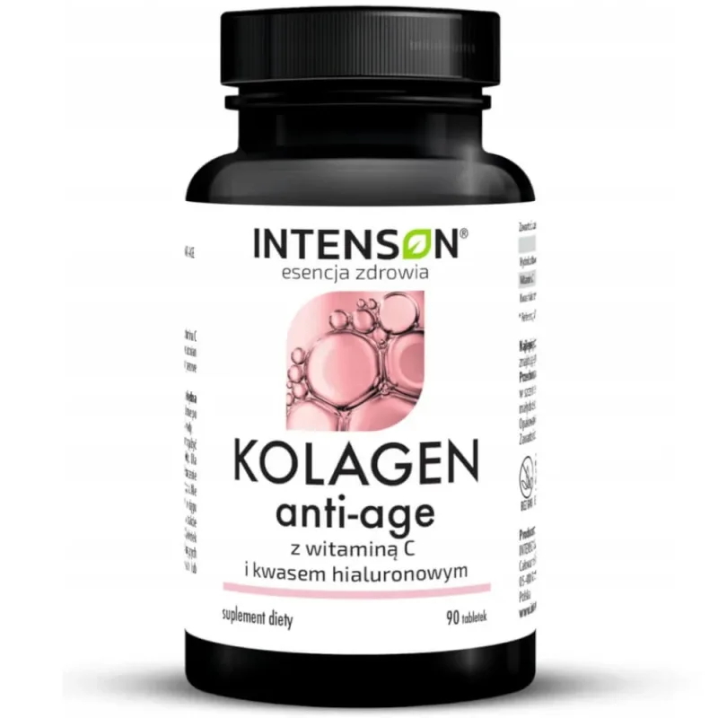 Intenson Colagen Anti-Age + Hyaluron + Vitamina C, 90 comprimate — preț și oferte