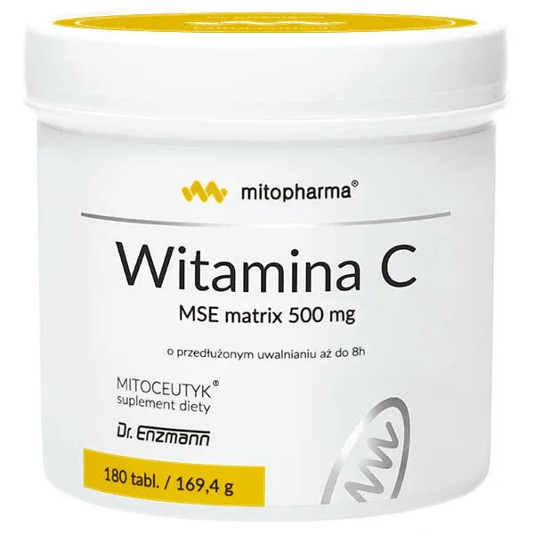 Mito-Pharma Vitamina C MSE Matrix 500 mg, 180 comprimate Mitomo — preț și oferte