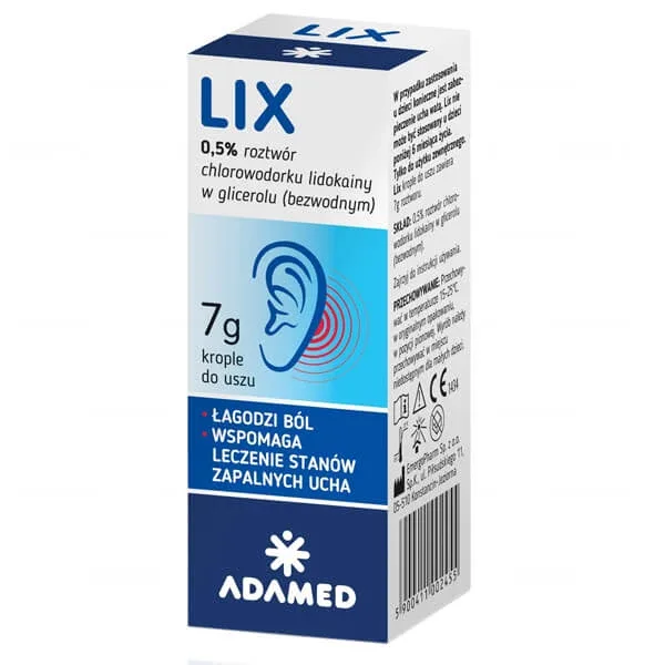 LIX, picături pentru urechi, 7 g — preț și oferte