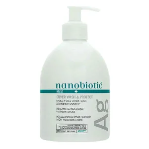 Nanobiotic Med Plus Silver Wash &amp; Protect, săpun gel pentru mâini și corp, 500 ml